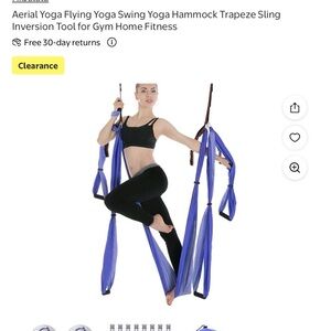 Blue Aerial Yoga Swing